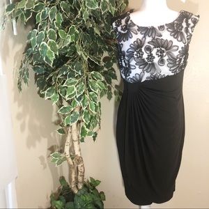 4/$20 - Connected Apparel Ruched Floral Dress